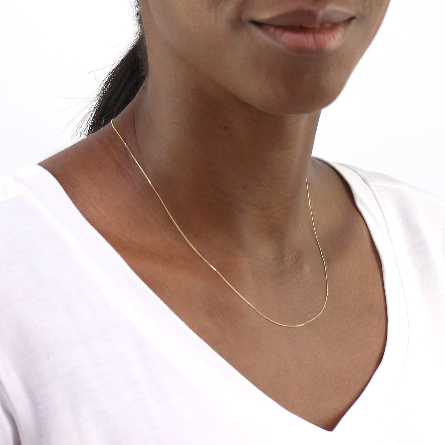 9ct Yellow Gold Diamond Cut Curb Chain 16 - 22 Inches