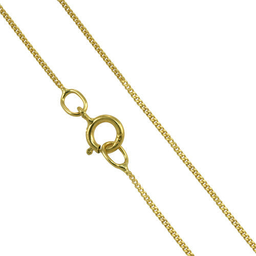 9ct Gold Diamond Cut Curb Chain