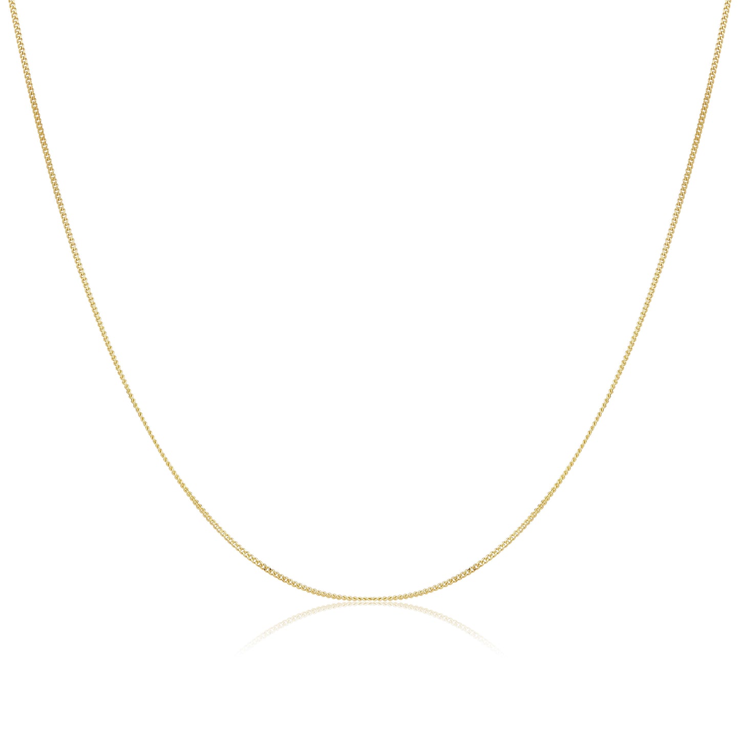 9ct Gold Diamond Cut Curb Chain
