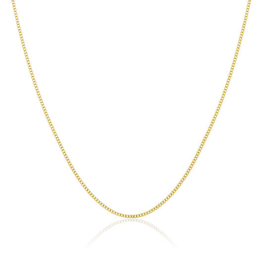9ct Heavy Diamond Cut Curb Chain