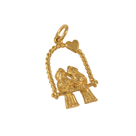 9ct Gold Love Birds Charms