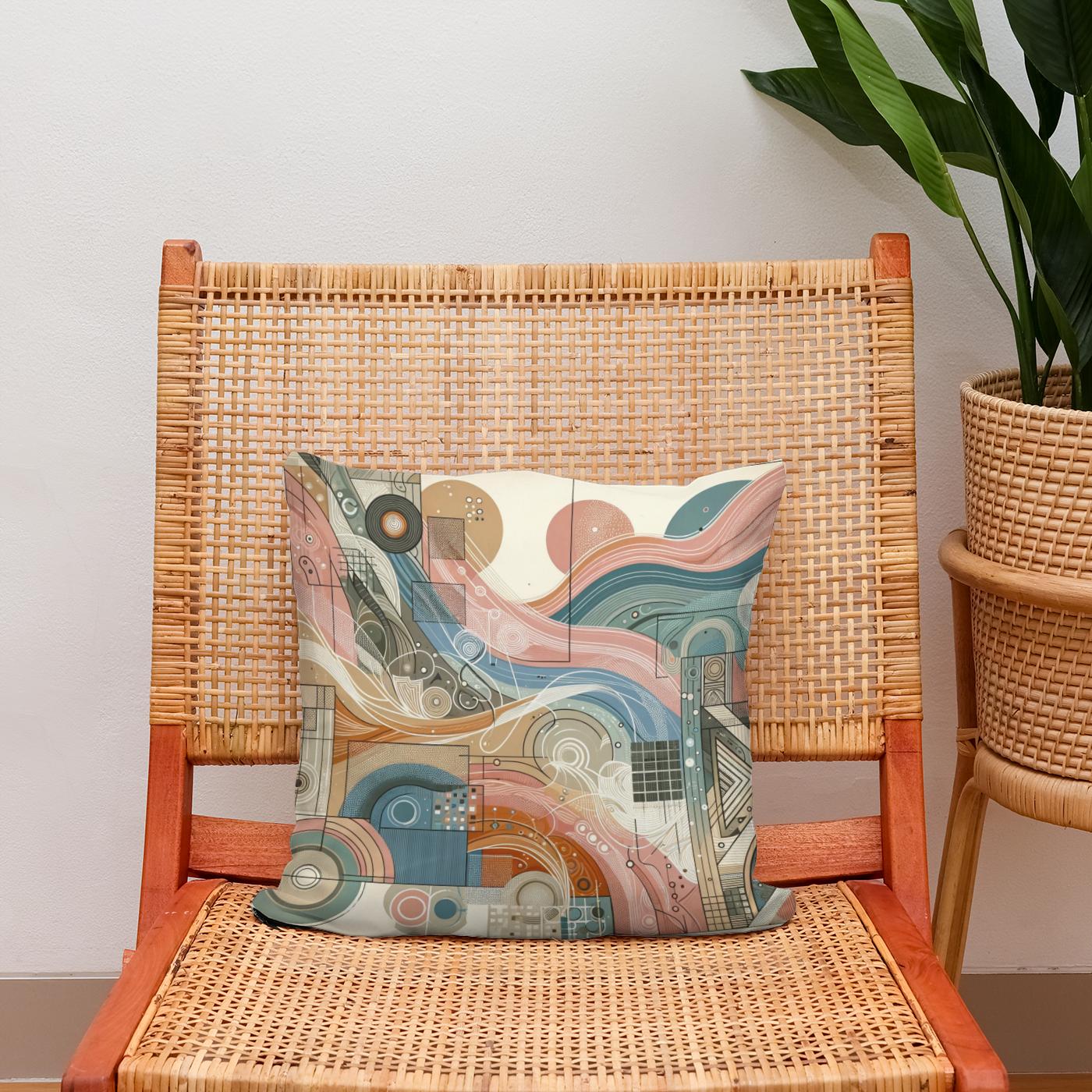 Diverse Essence Mosaic Cotton Cushion