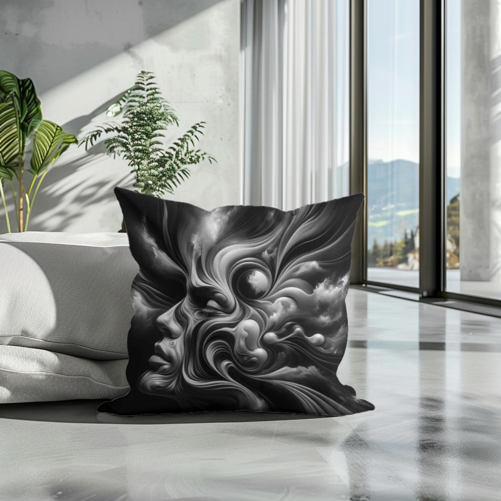 Depths of the Human Psyche Cotton Cushion