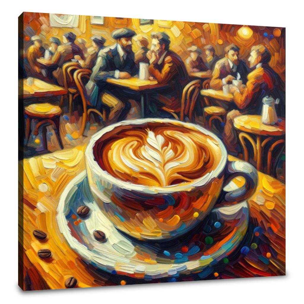 Enchanted Café Cappuccino Canvas