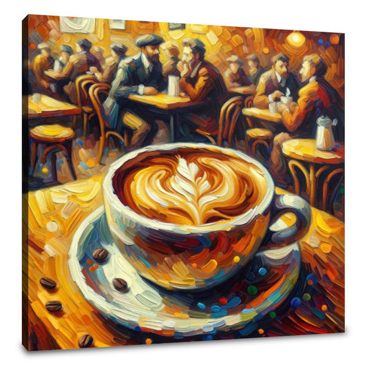 Enchanted Café Cappuccino Canvas