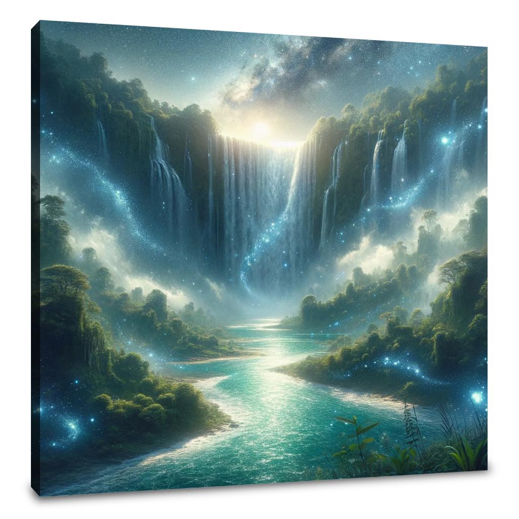 Stardust Falls Canvas