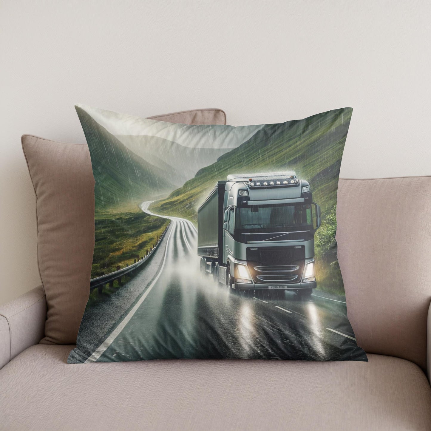 Highland Rain Drive Cotton Cushion