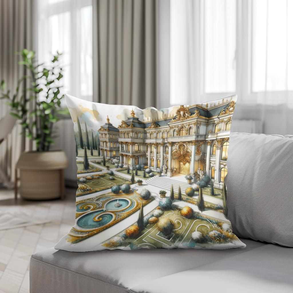 Baroque Minimalist Cotton Cushion