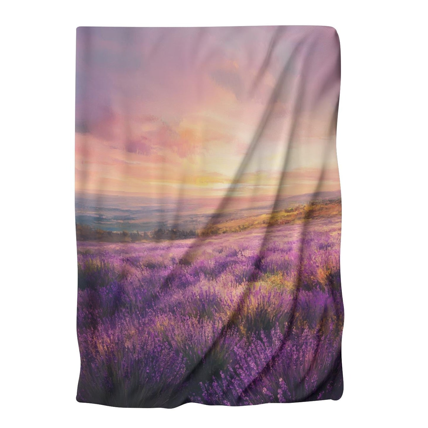 Lavender Sunrise Serenity Blanket