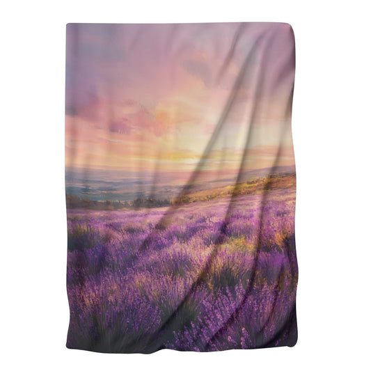 Lavender Sunrise Serenity Blanket