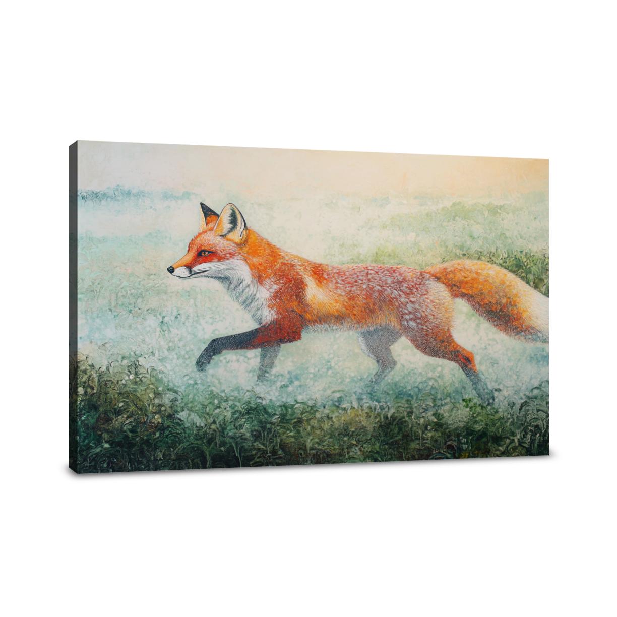 Red Fox Dawn Canvas