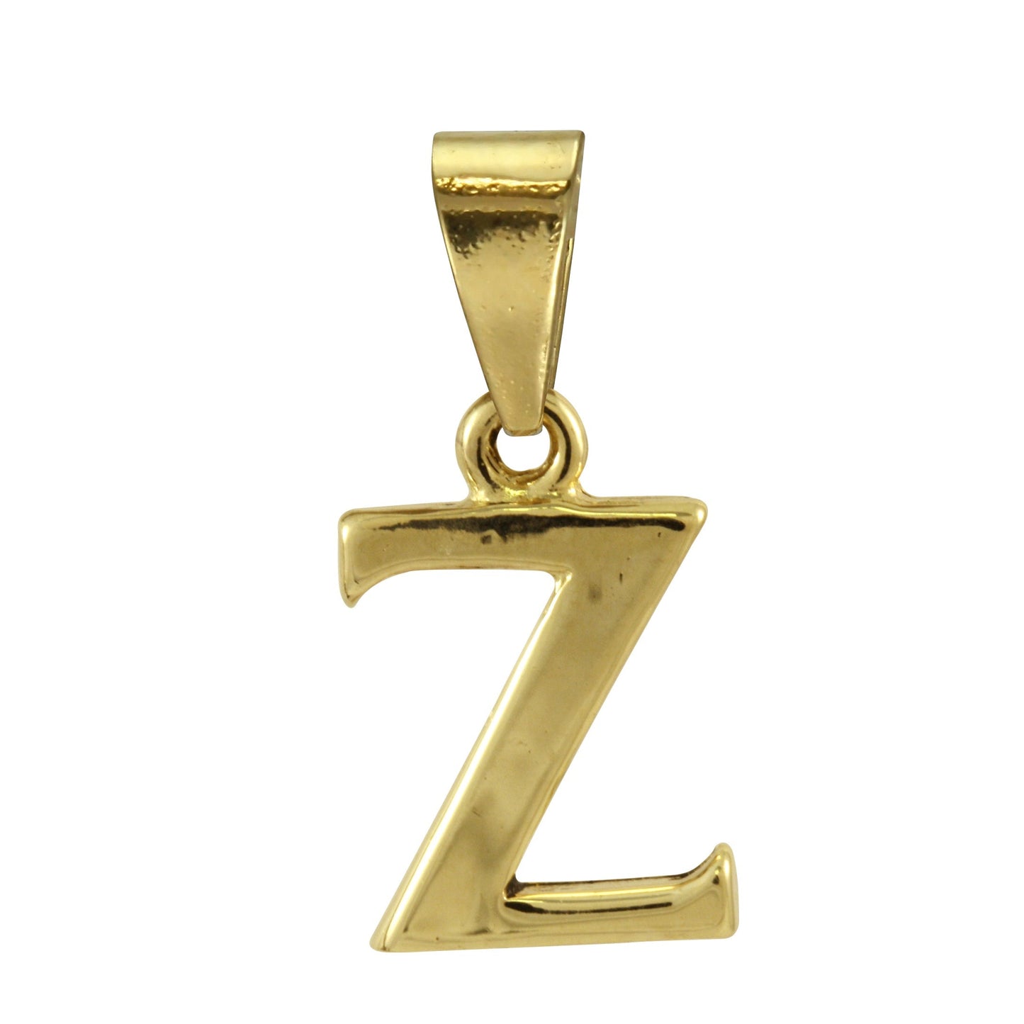 9ct Gold Alphabet Letter - Bail Charm Pendant A - Z