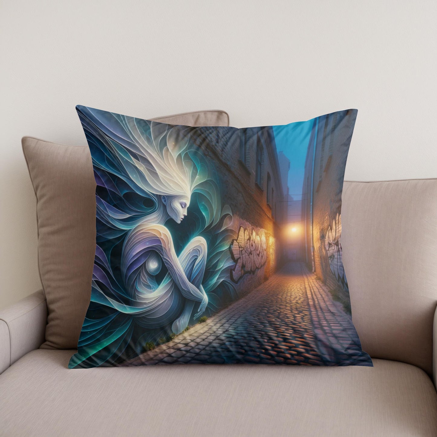 Whispering Alley Cotton Cushion