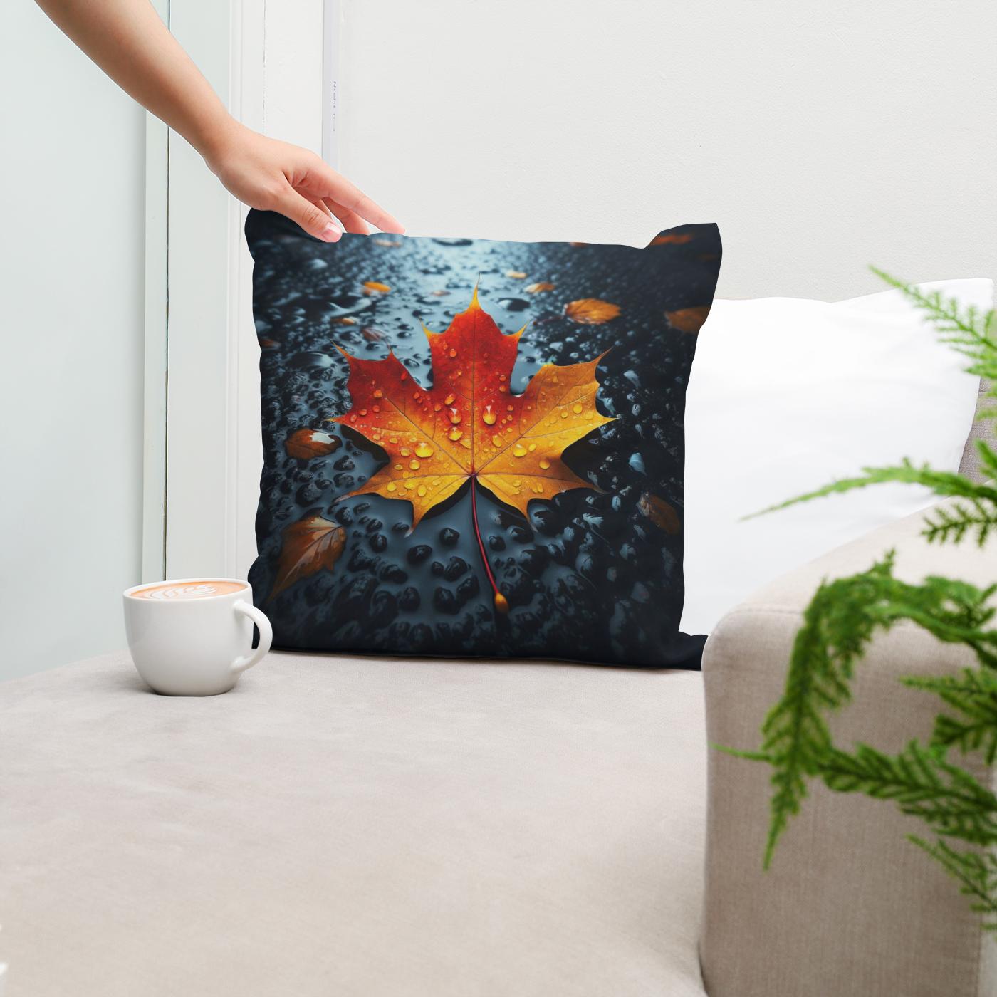 Autumn Contrast Cotton Cushion