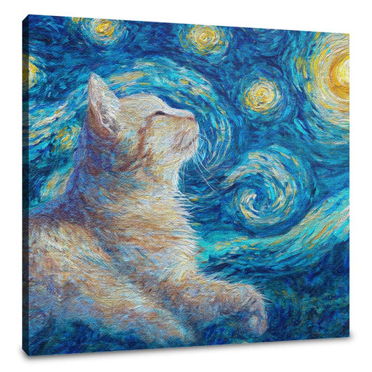 Starry Cat Canvas