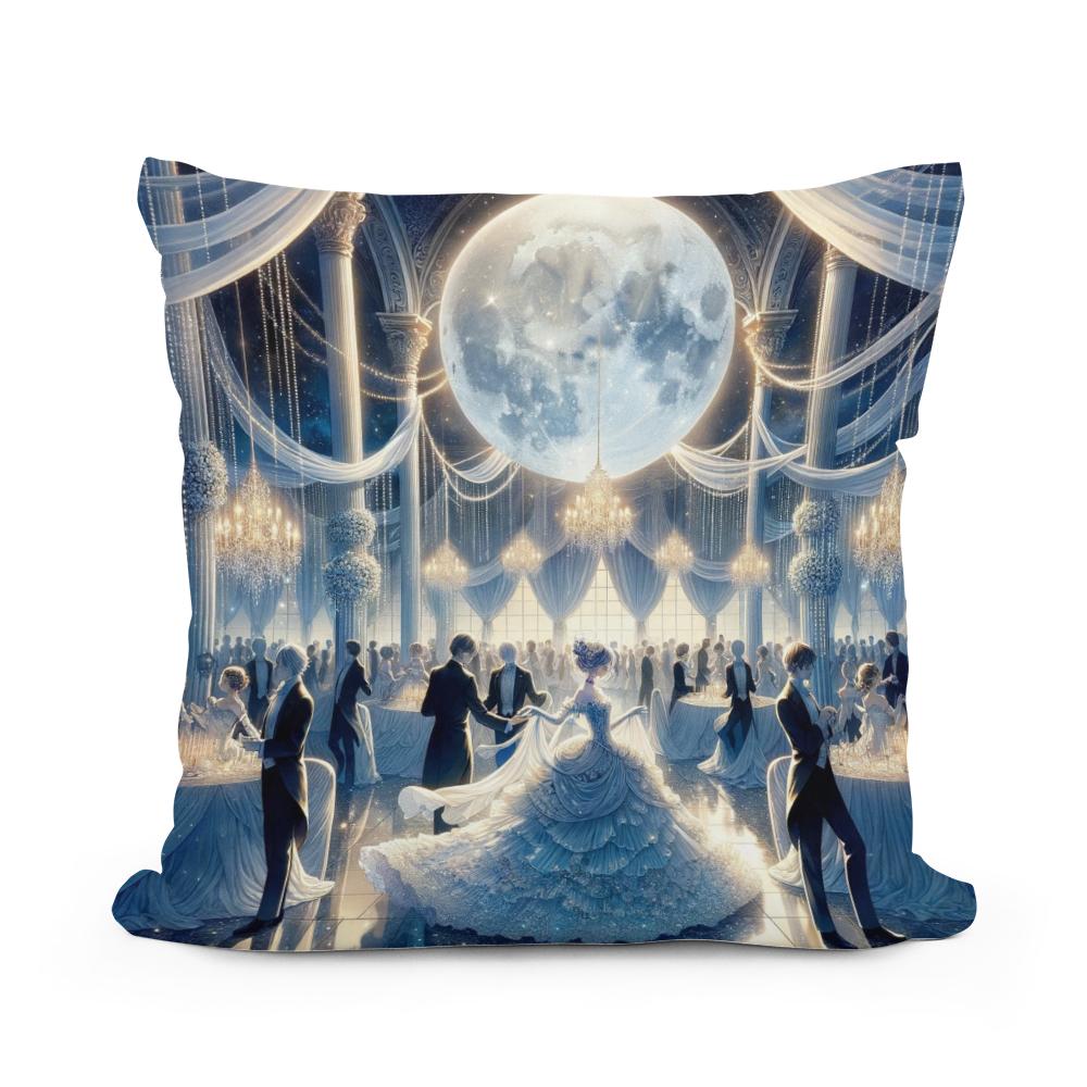 Moonlit Elegance Soiree Cotton Cushion