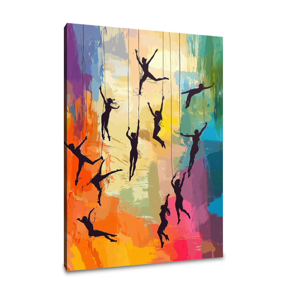 Acrobatics Vibrant Canvas
