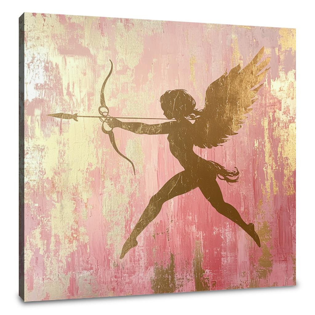 Cupid's Silhouette Canvas
