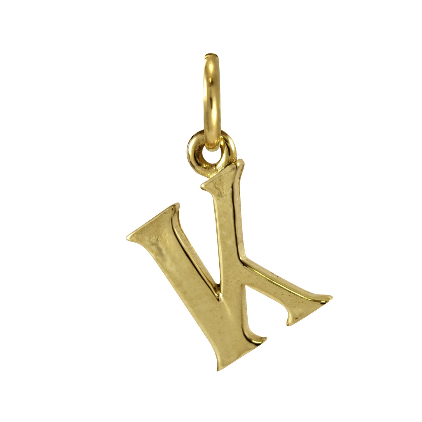 9ct Gold Letter Alphabet Charm A - Z