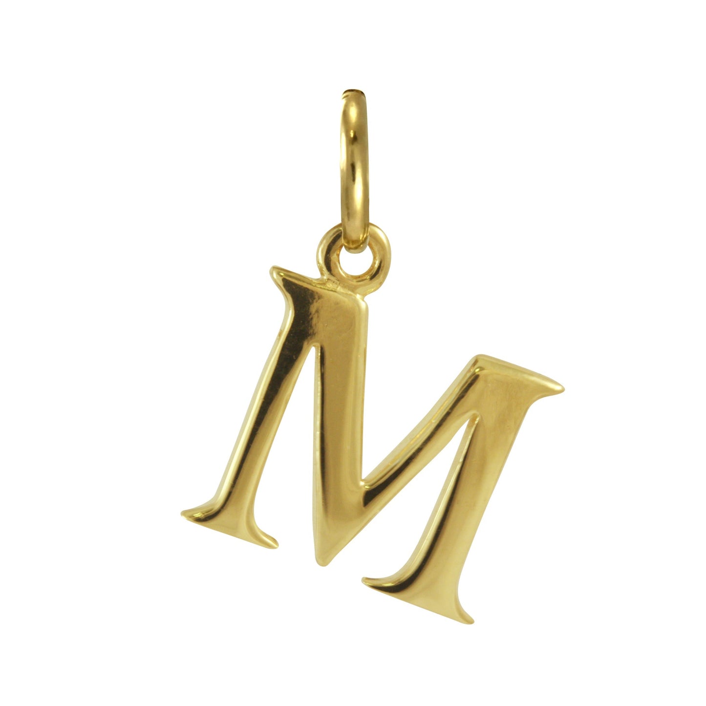 9ct Gold Letter Alphabet Charm A - Z