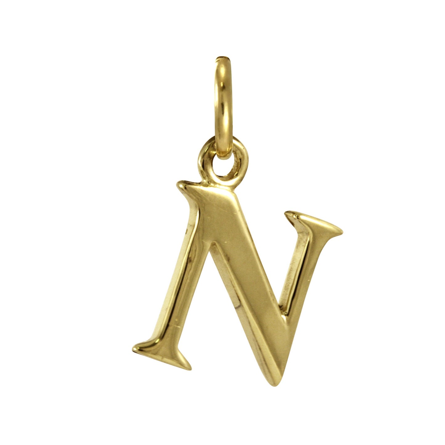 9ct Gold Letter Alphabet Charm A - Z