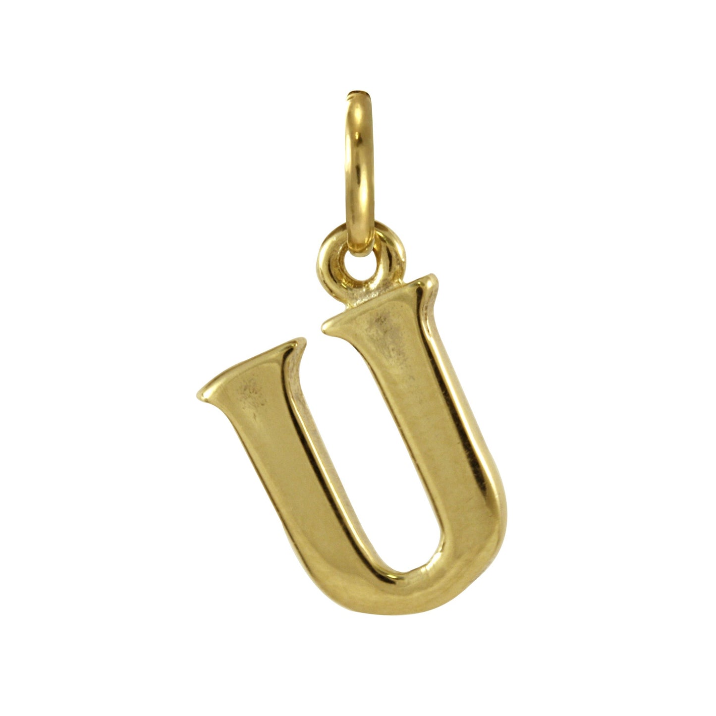 9ct Gold Letter Alphabet Charm A - Z