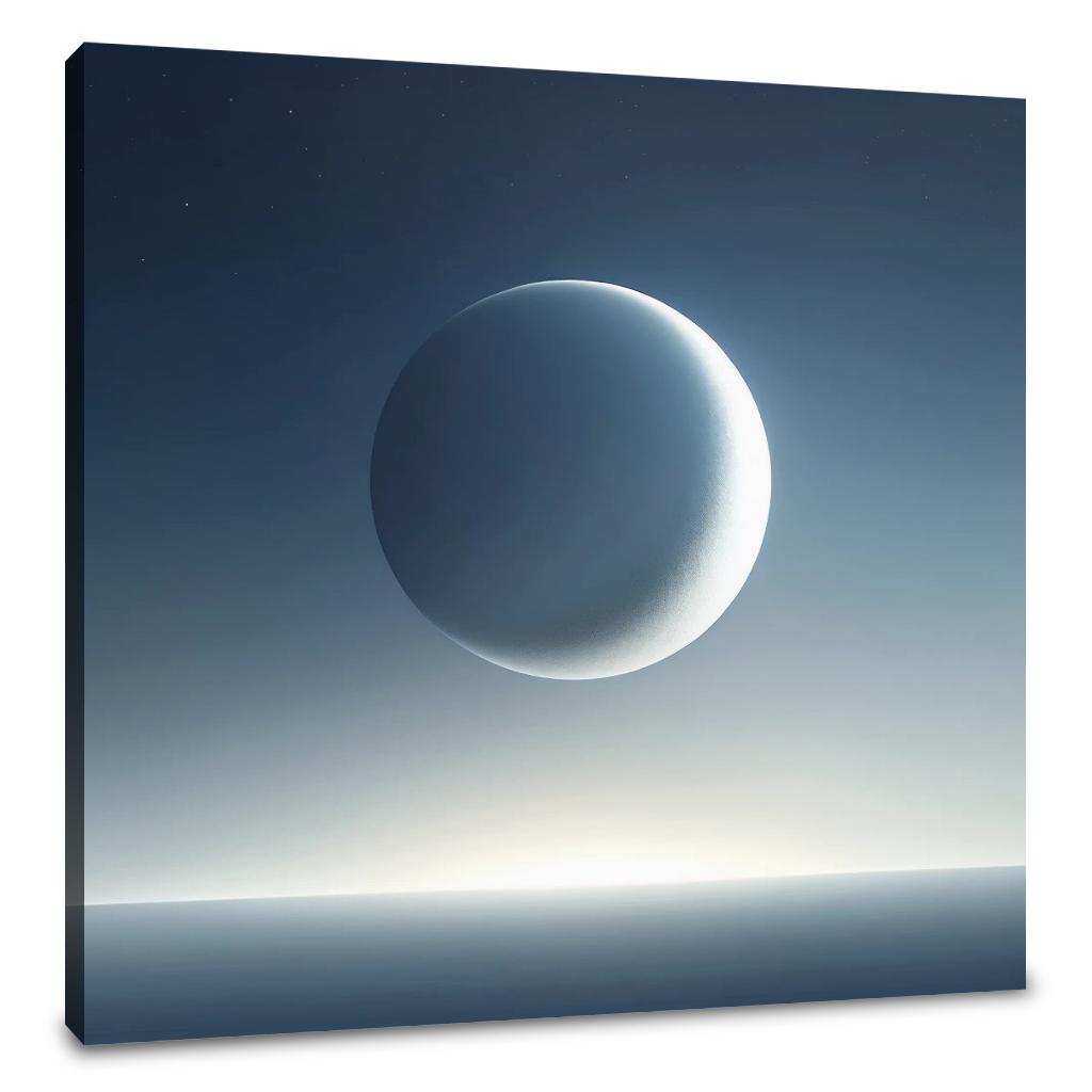 Crescent Solitude Canvas
