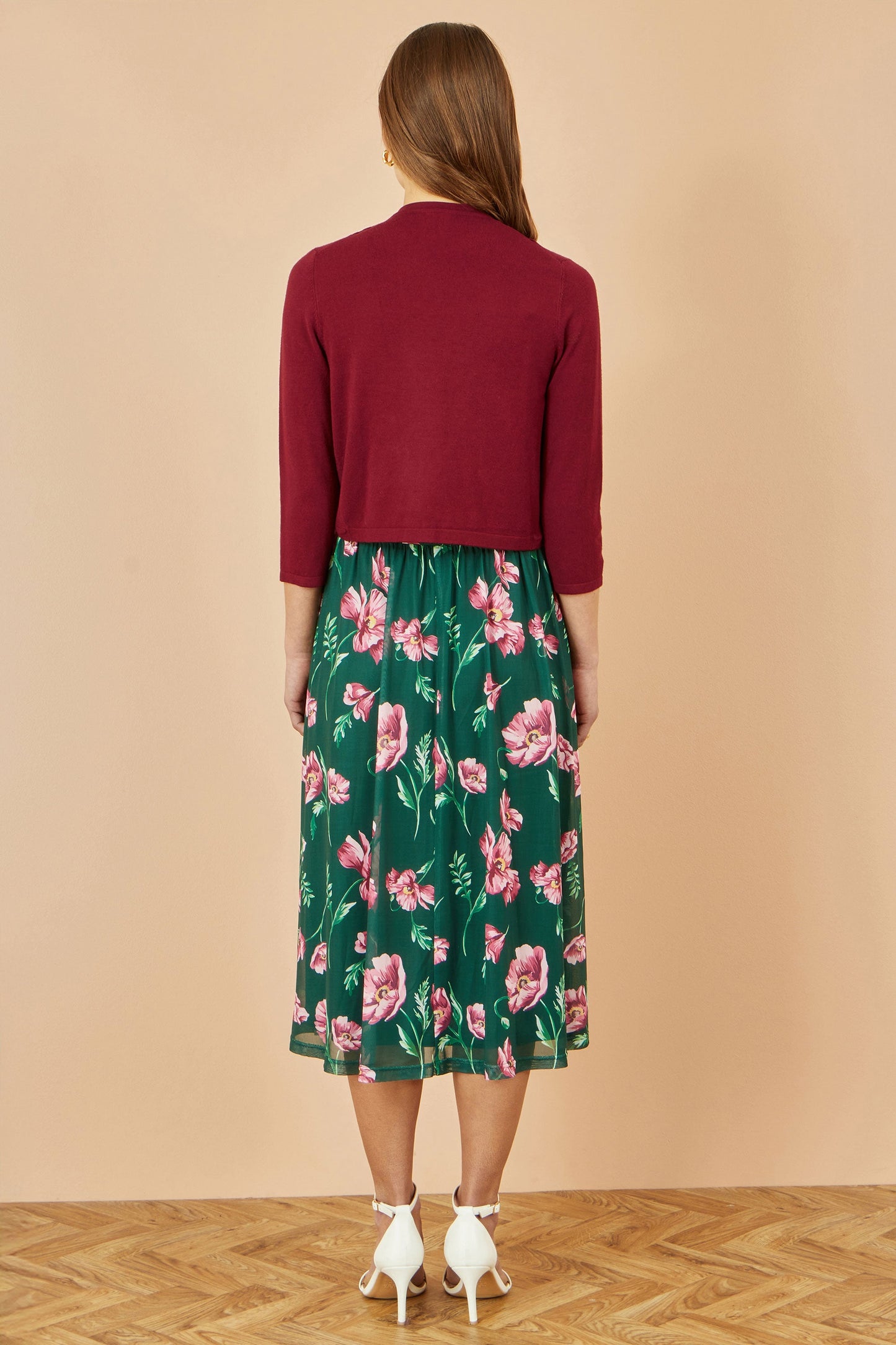 Yumi Burgundy Knitted Bolero