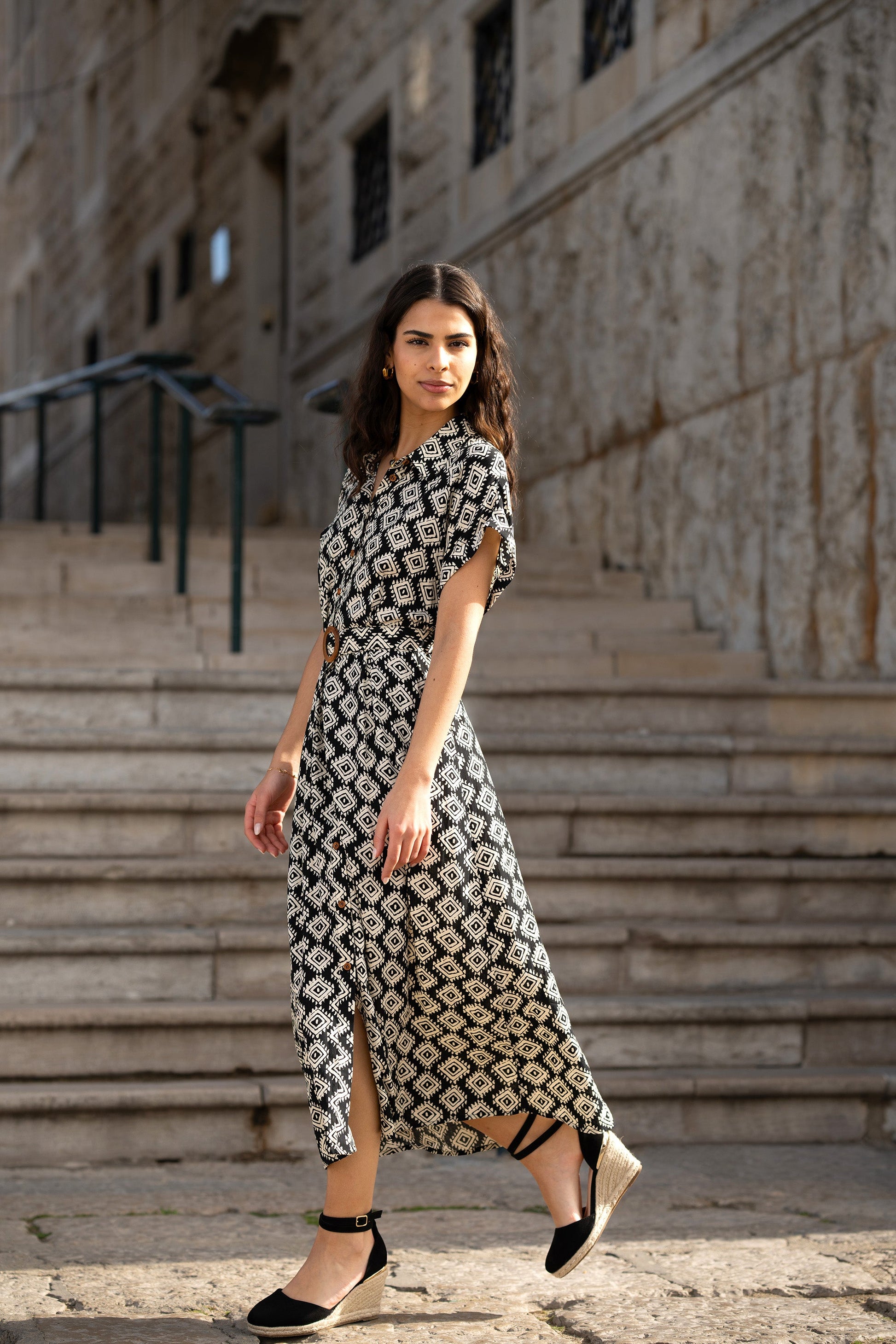 viscose midi dress uk Viscose crepe midi dress with draping Color: Green RASARIO Online Boutique 34 (FR) / Green