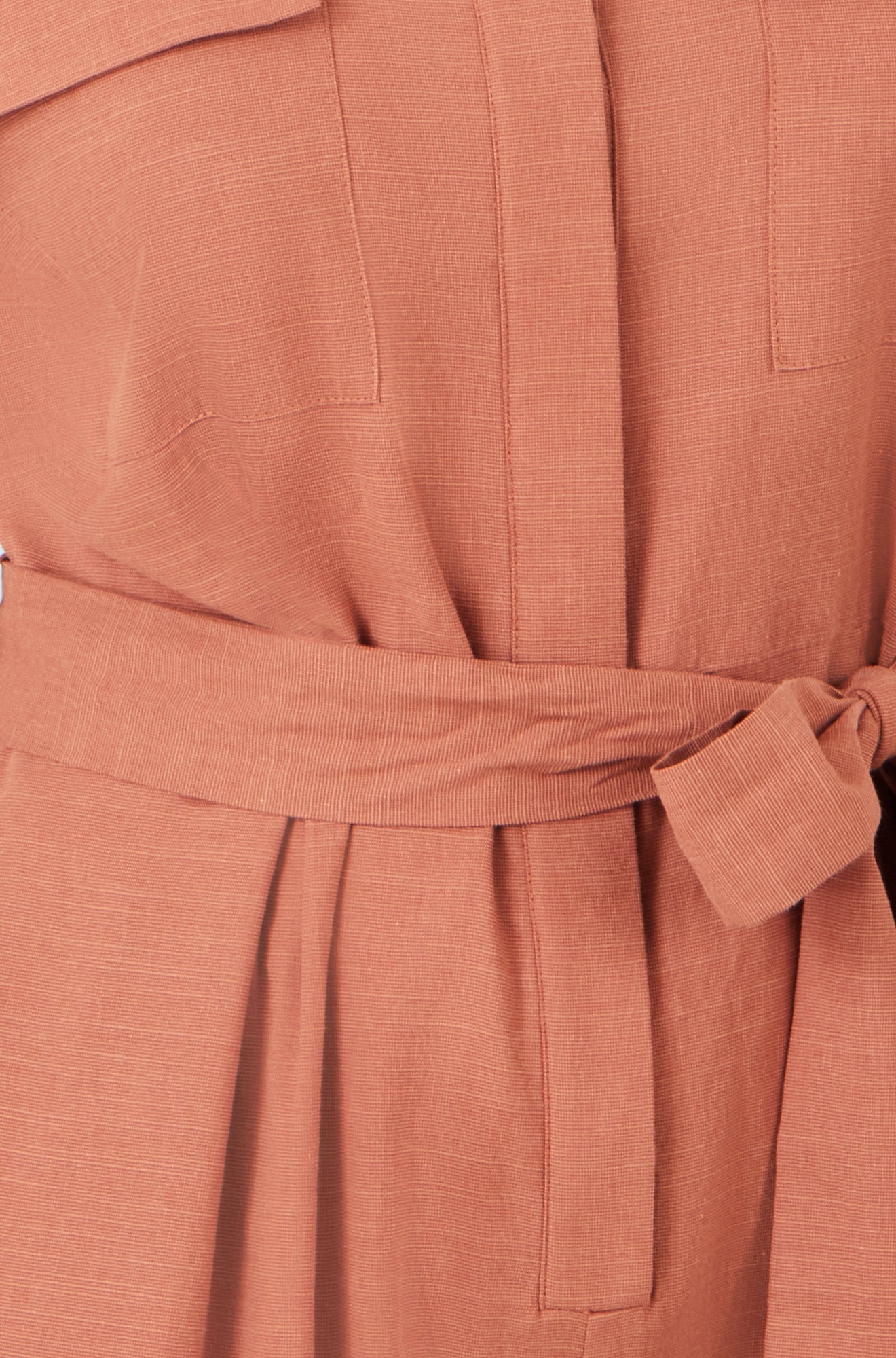 Yumi Brown Utility Relaxed Jumpsuit