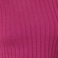 Yumi Plum Ribbed Knit Roll Neck Jumper
