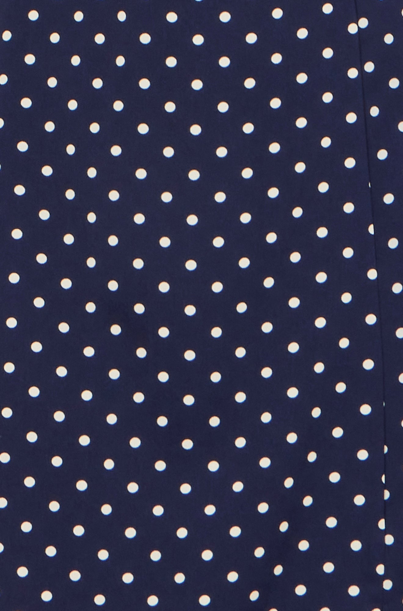 Yumi Navy Spot Wrap Midi Tea Dress