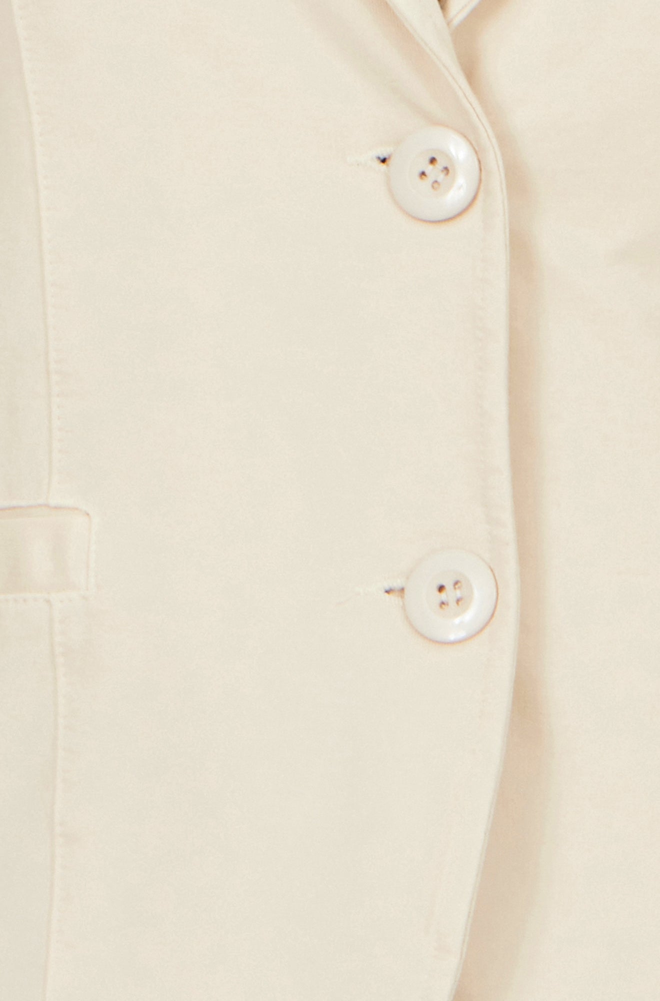 Yumi Beige Stretch Cotton Blazer