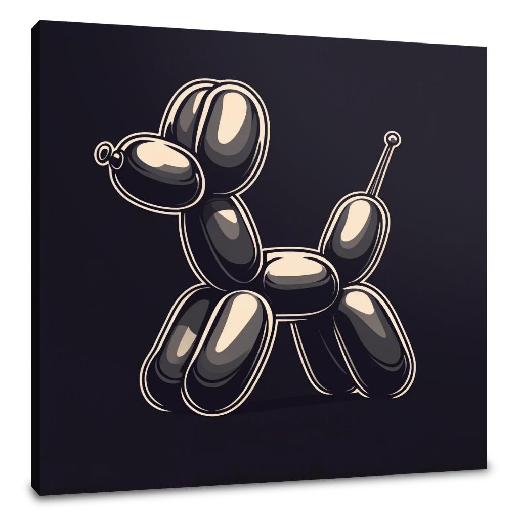 Whimsical Balloon Dog Canvas