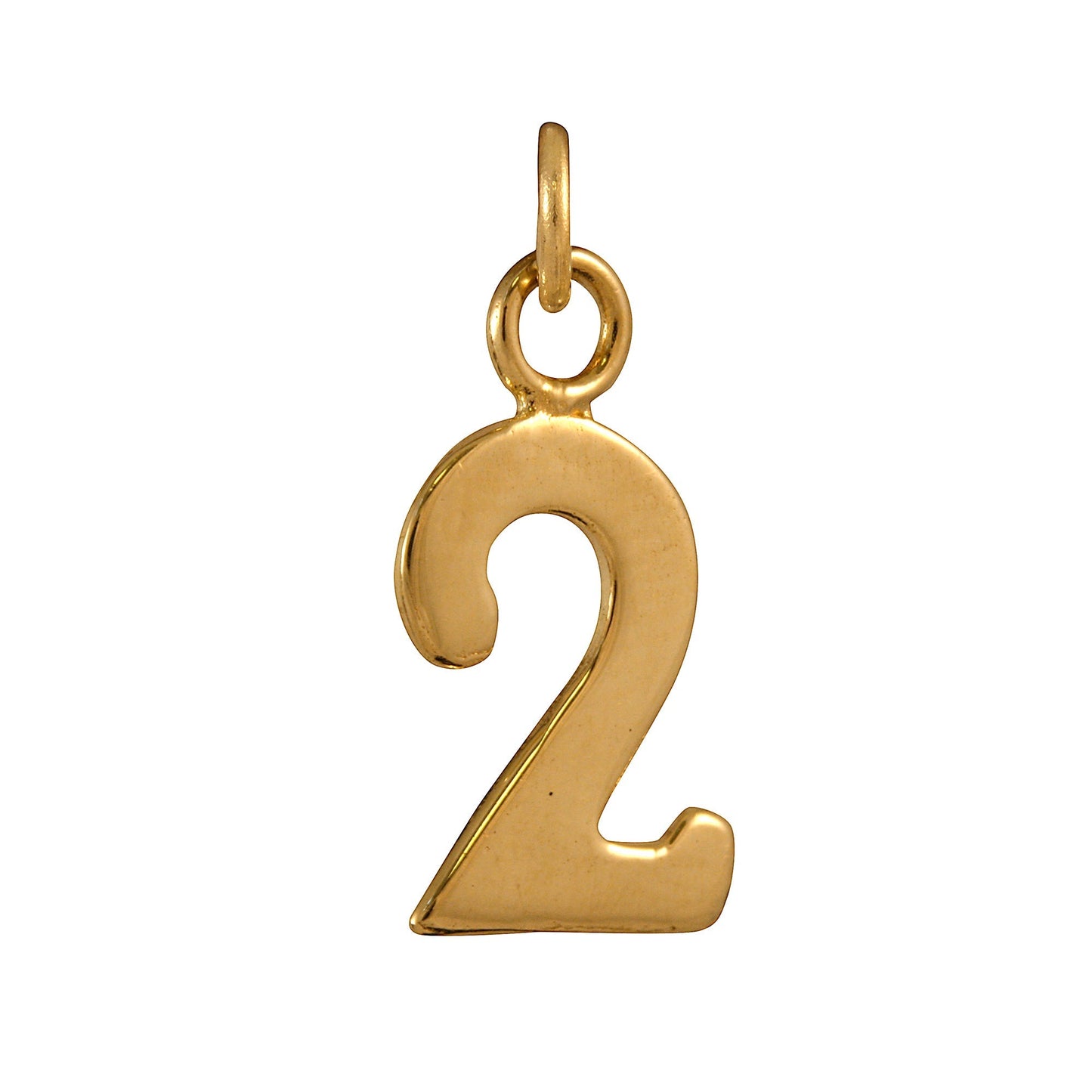 9ct Gold Number Charm 0 - 9