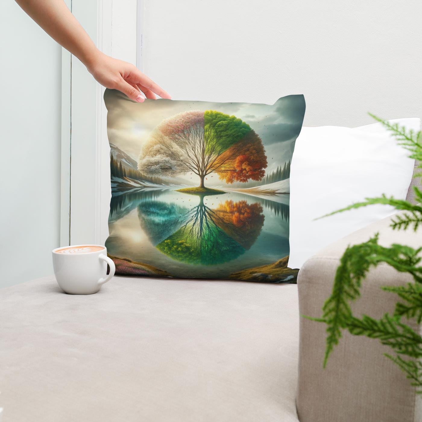 Seasonal Reflections Cotton Cushion