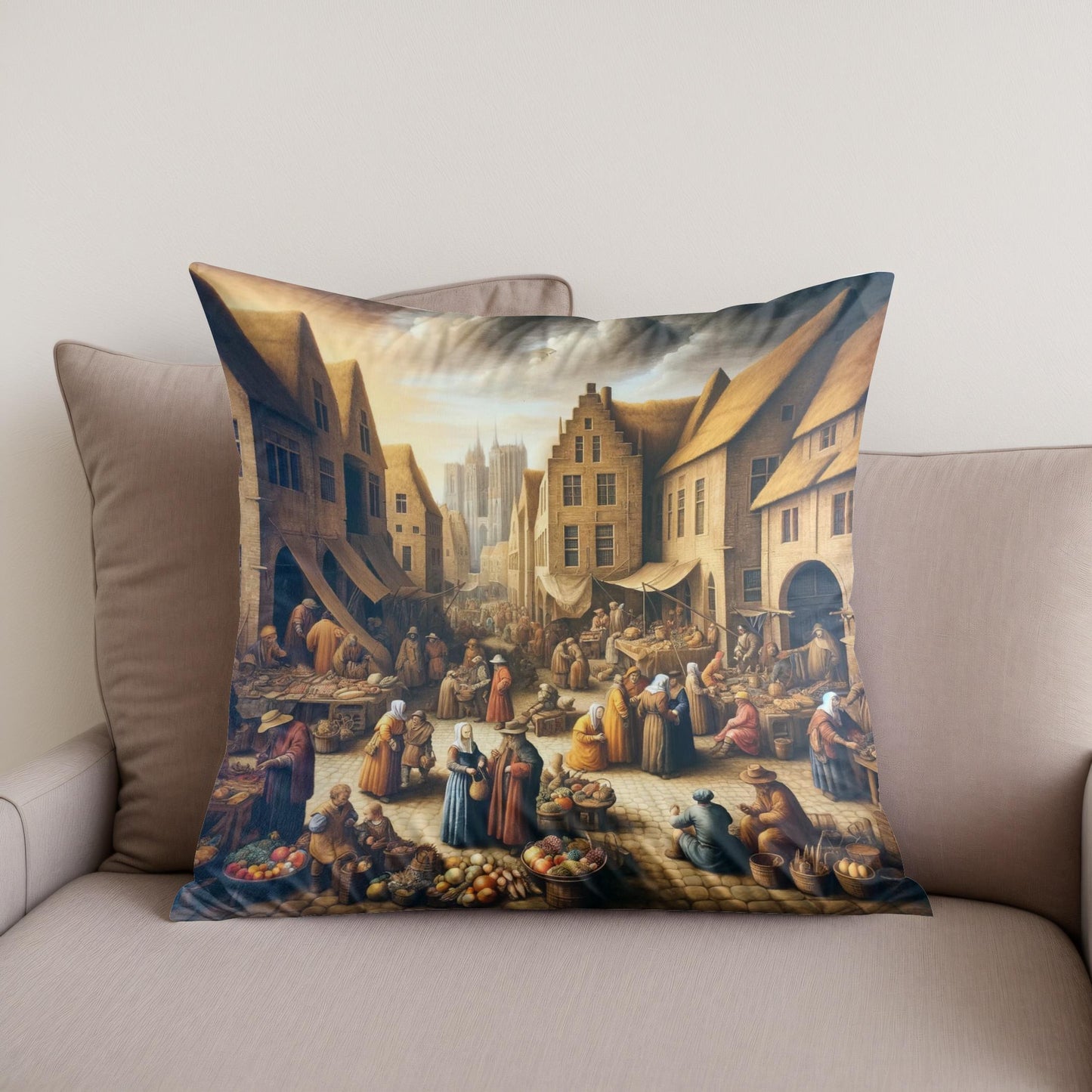 Market Day Cotton Cushion