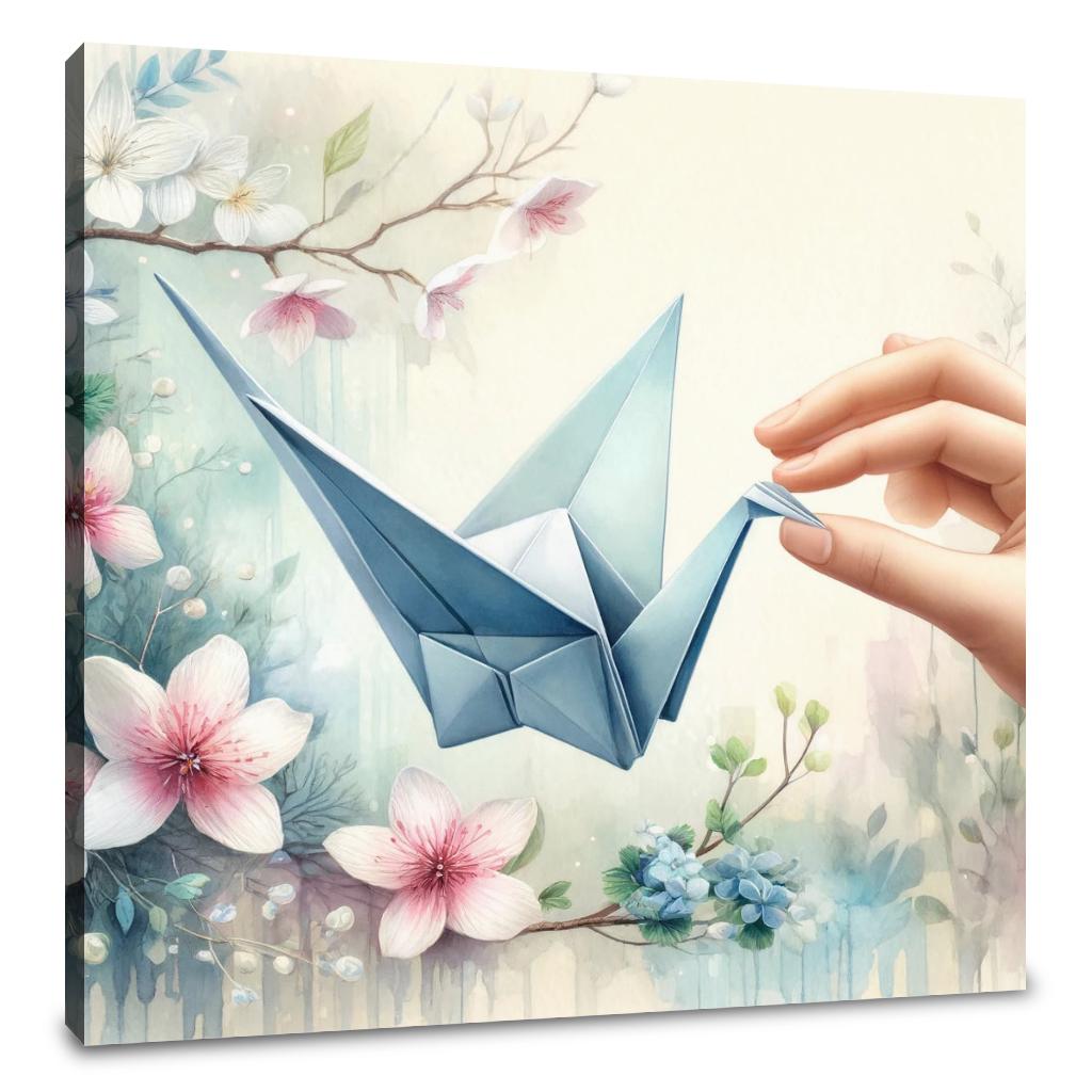 Origami Serenity Canvas