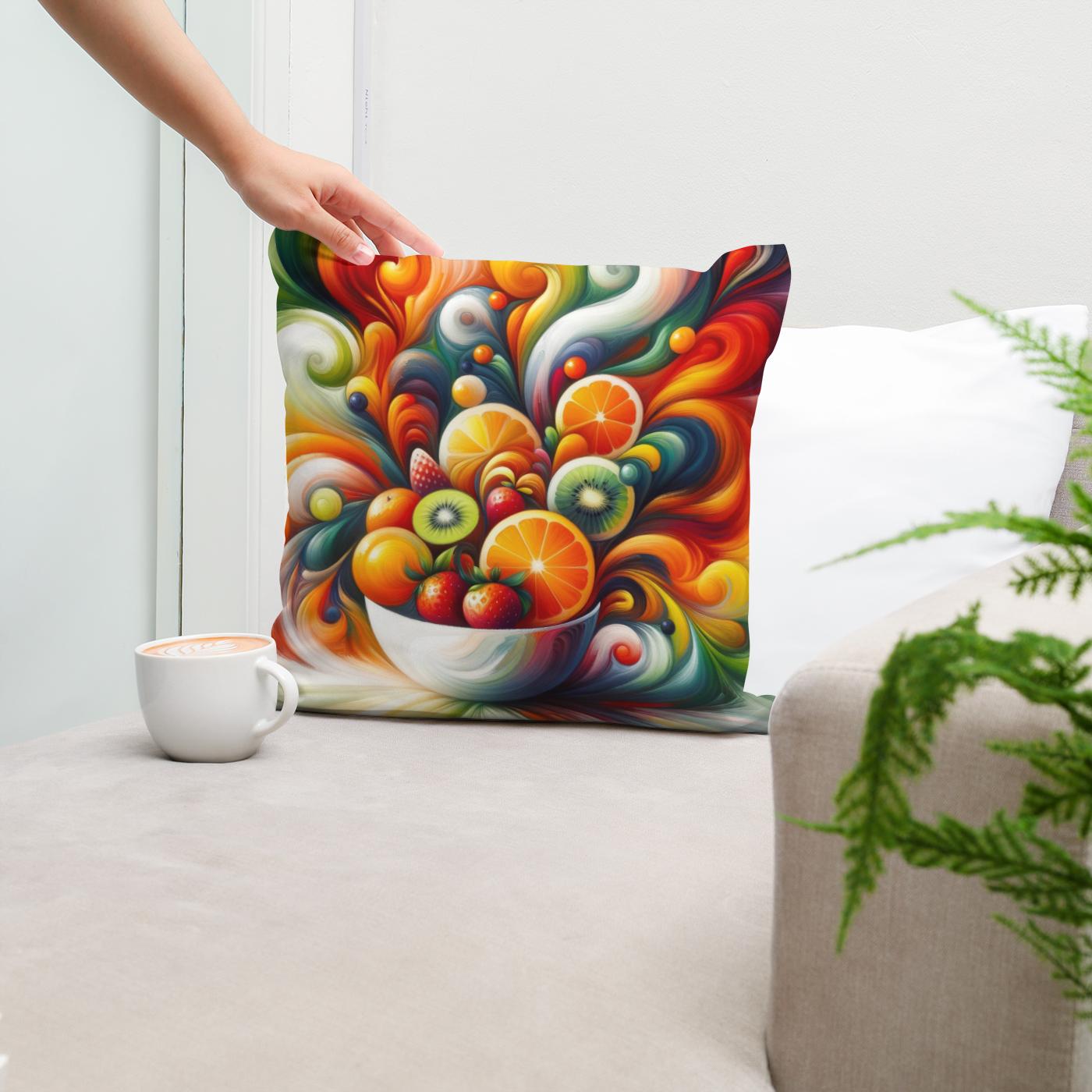 Fruit Fusion Fantasy Cotton Cushion