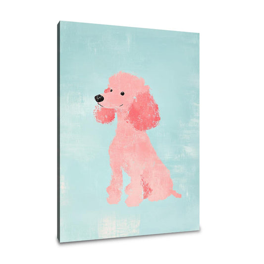 Pink Poodle Canvas
