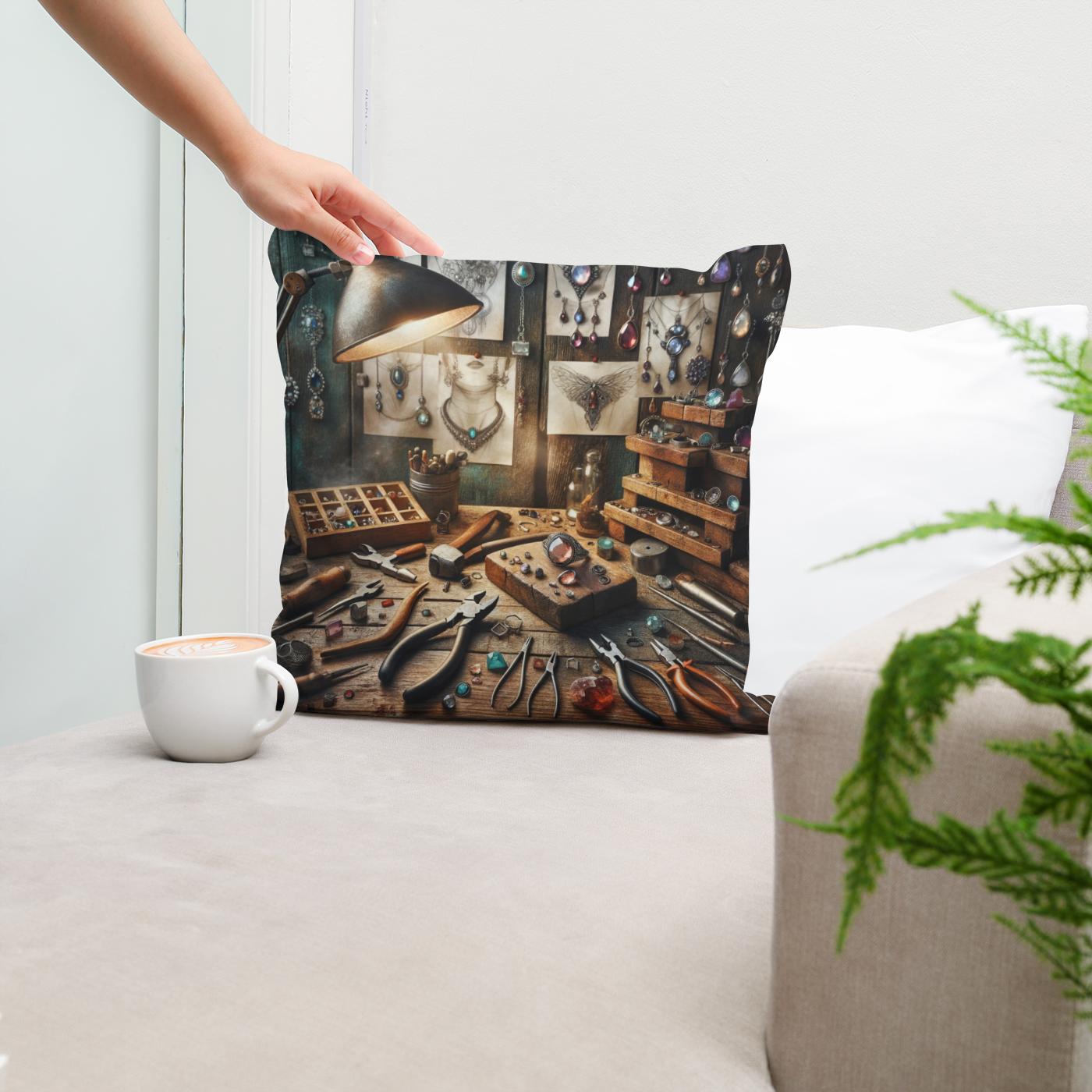 Artisan Elegance Cotton Cushion