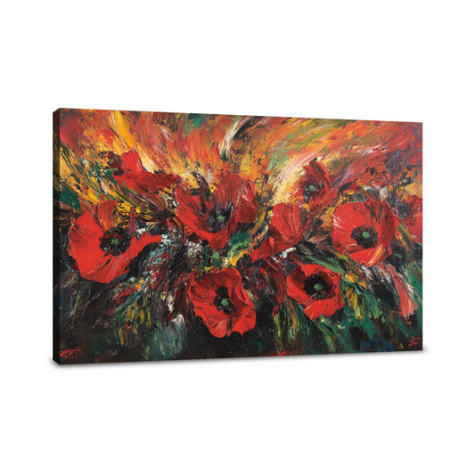 Poppy Burst Canvas