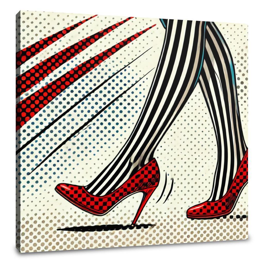 Striped Tights Canvas