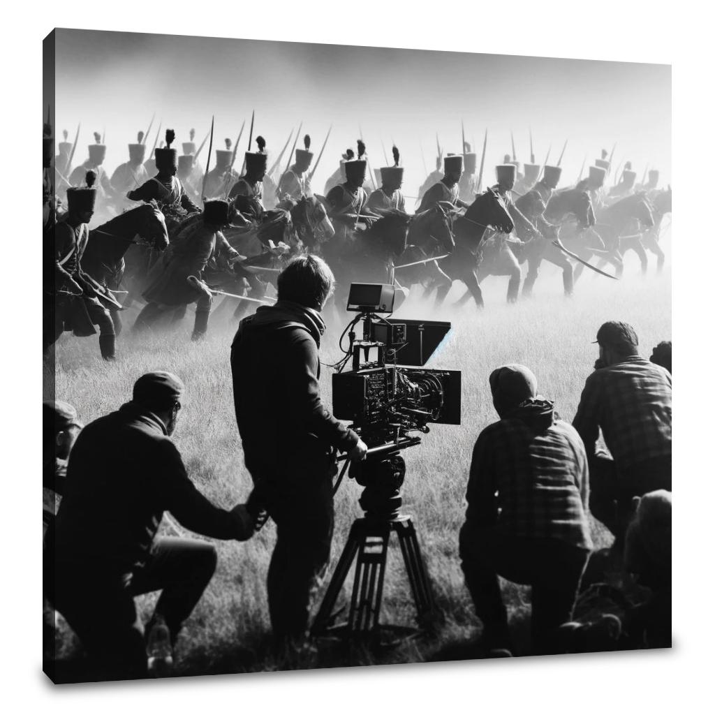Battlefield Reenactment Canvas