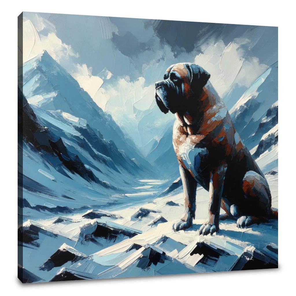 Mountain Sentinel Bullmastiff Canvas
