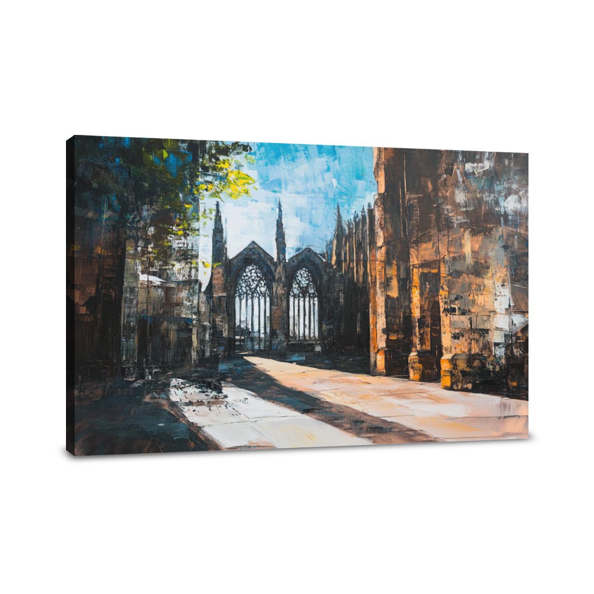 Coventry Cathedral Contrast Canvas