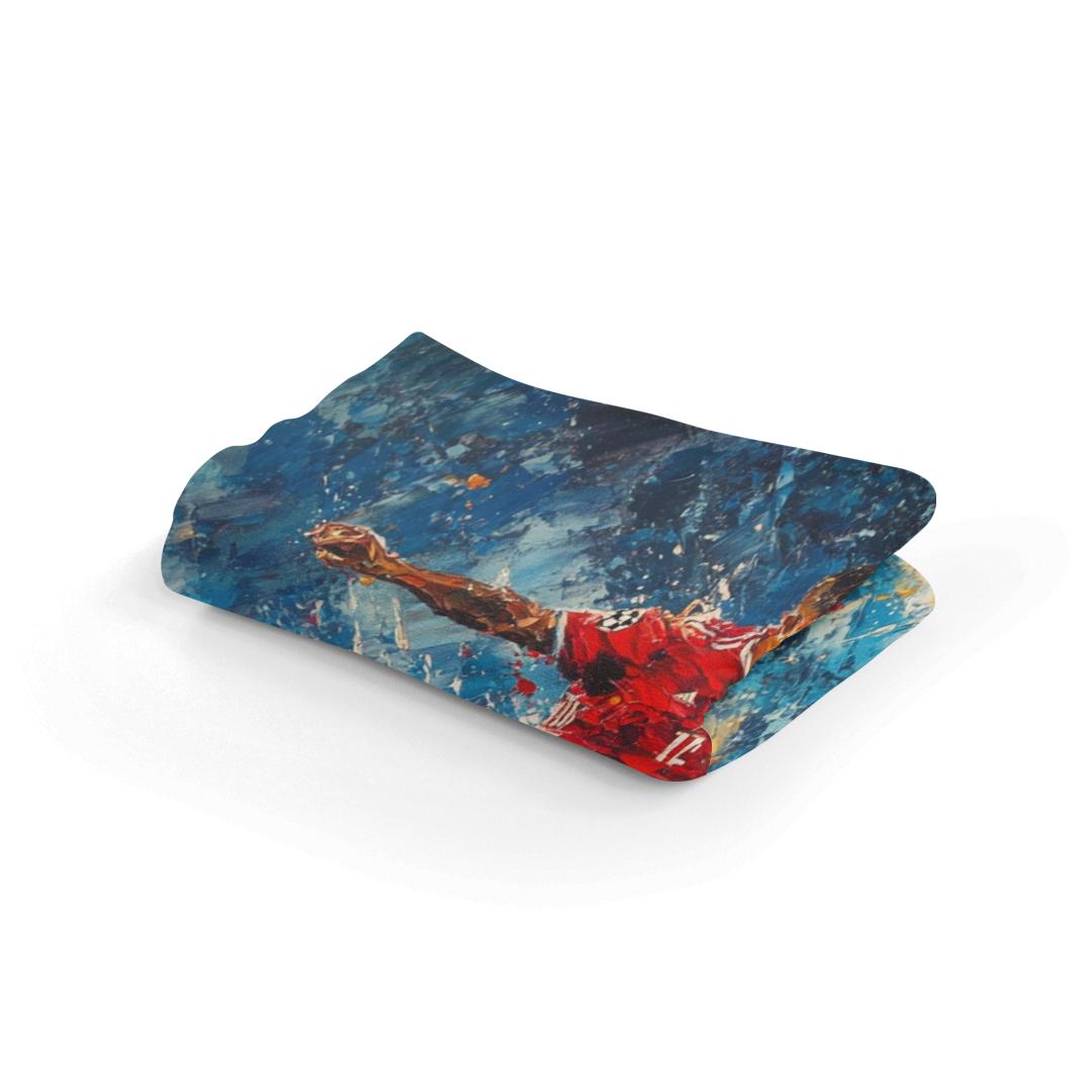Football Aerial Duel Blanket