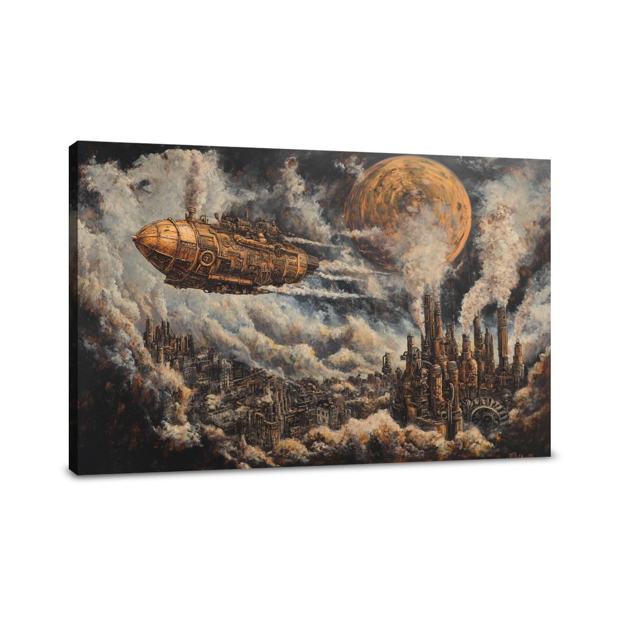 Mechanical Dreamscape Canvas