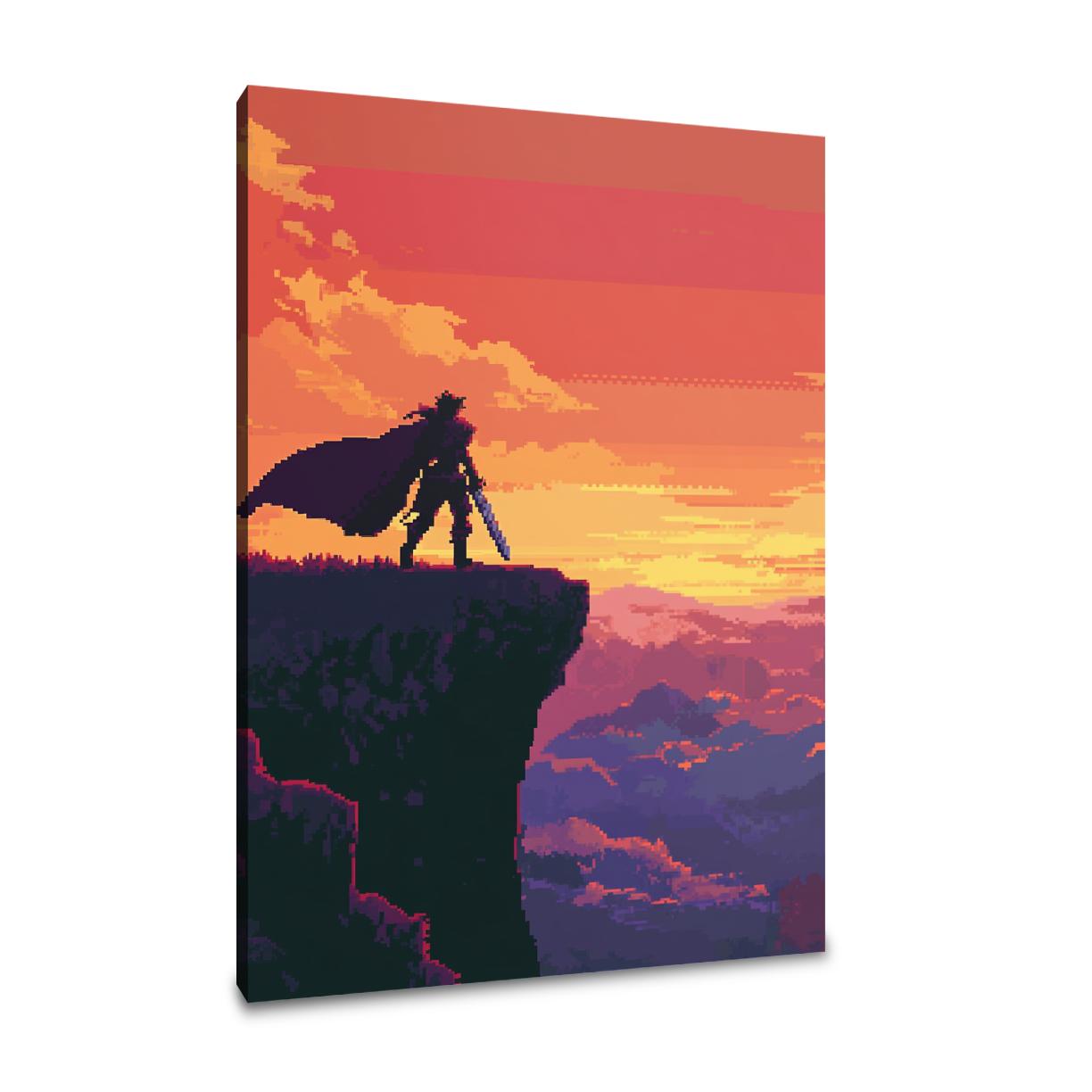 Warrior's Hilltop Sunset Canvas