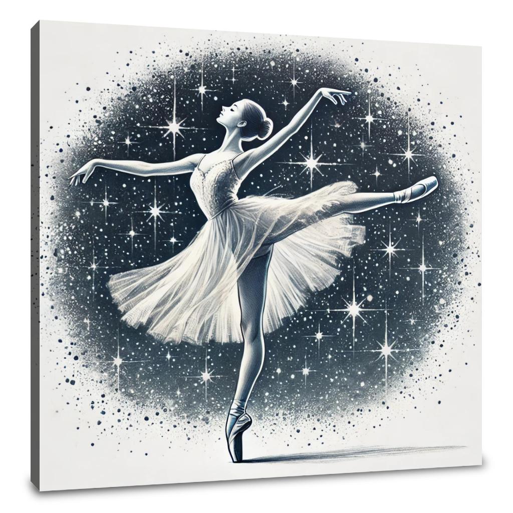Starry Night Ballerina Canvas